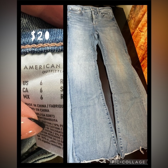 American Eagle Outfitters Denim - American Eagle Two-Tone Flare
